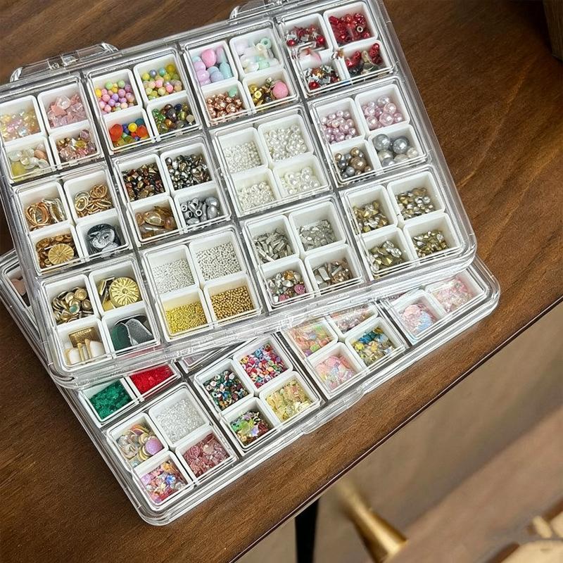 Nail Tech Accessories - 【48Grids Nail Accessories Storage Box Mini