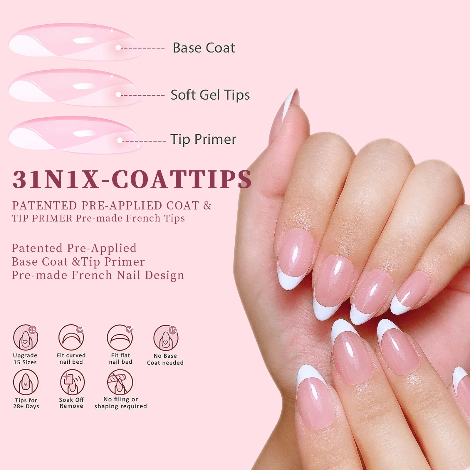 150Pcs/Set French Ballet Press - Nail Tech Accessories reseña y precio