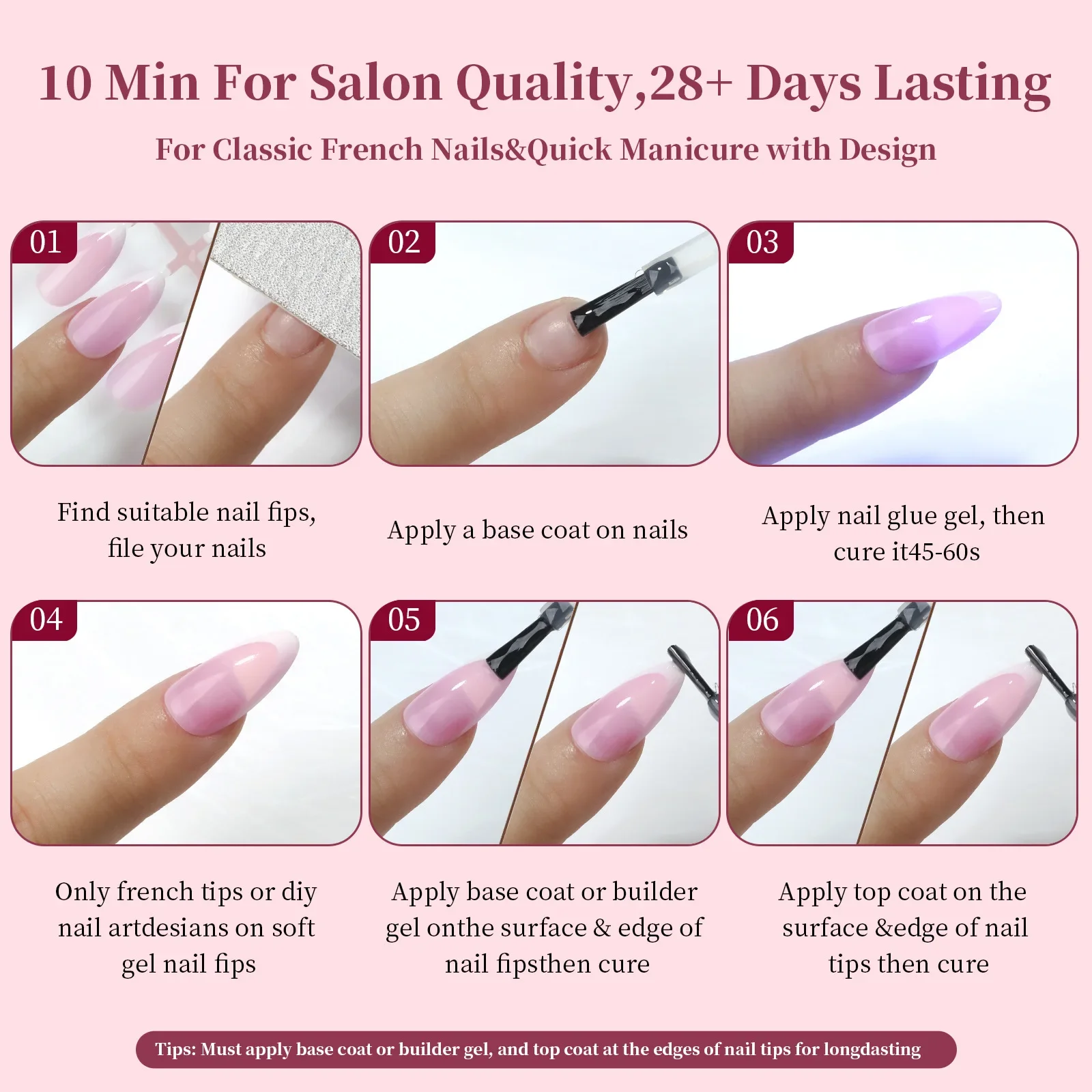 150Pcs/Set French Ballet Press - Nail Tech Accessories reseña y precio