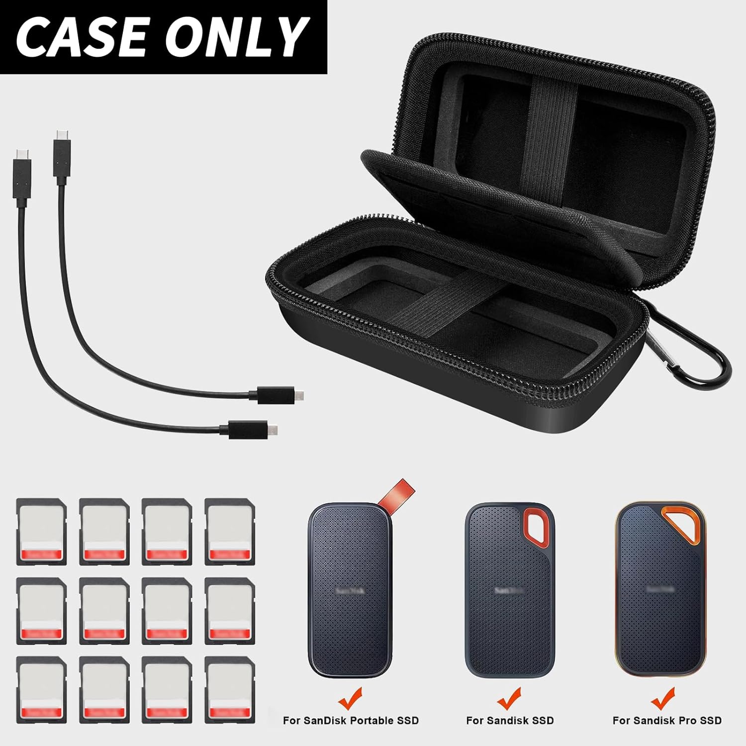 (CASE ONLY)Case Compatible wit - Portable Ssd Enclosure reseña y precio