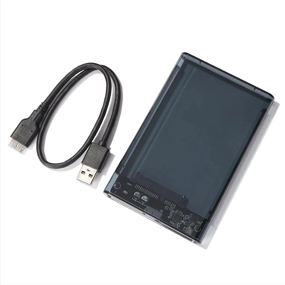 Transparent HDD Case HDD Enclo - Portable Ssd Enclosure reseña y precio