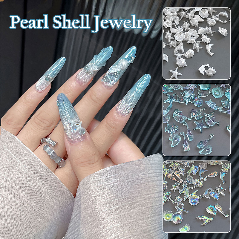 50Pcs Mix Ocean Series Pearl S - Nail Tech Accessories reseña y precio