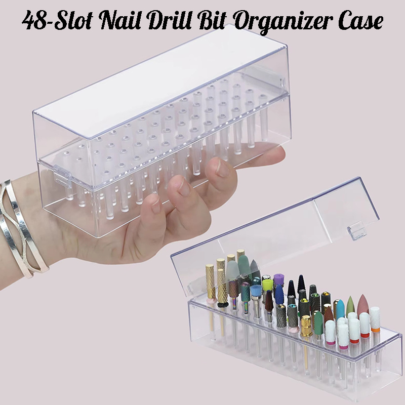 48 Holes Clear Nail Drill Bits - Nail Tech Accessories reseña y precio