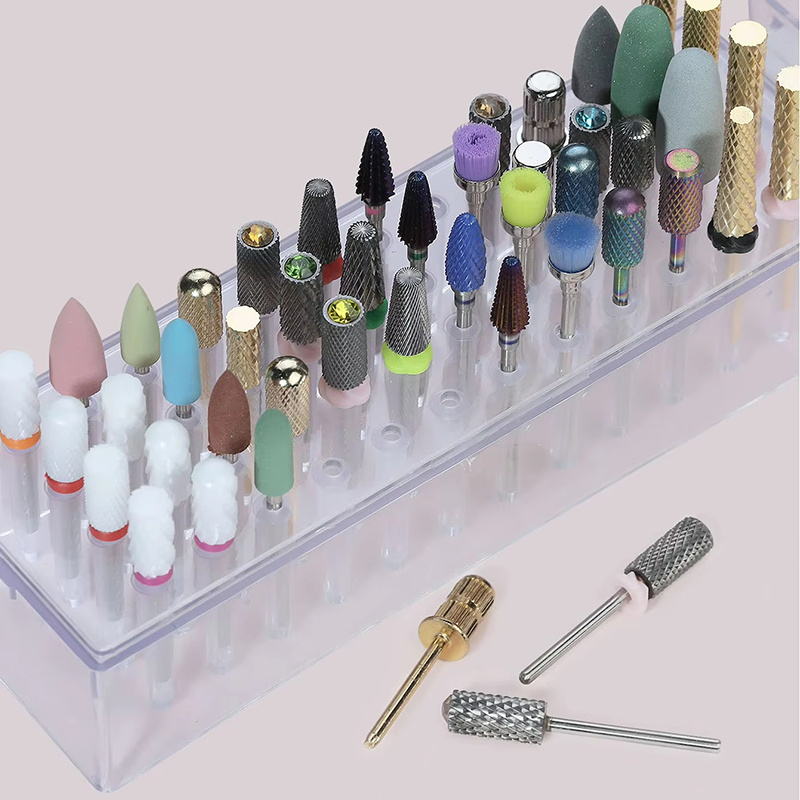 48 Holes Clear Nail Drill Bits - Nail Tech Accessories reseña y precio