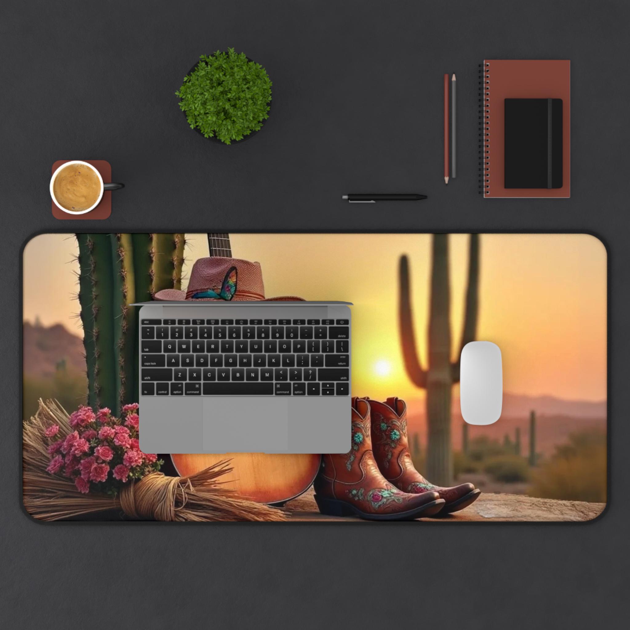 Desert Guitar Mouse Pad, Cactu - Tech Girl Accessories reseña y precio