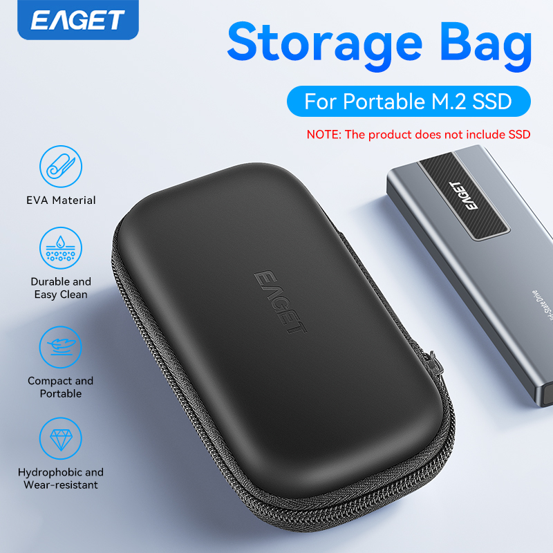 Eaget SSD Box Bag Case Portabl - Portable Ssd Enclosure reseña y precio