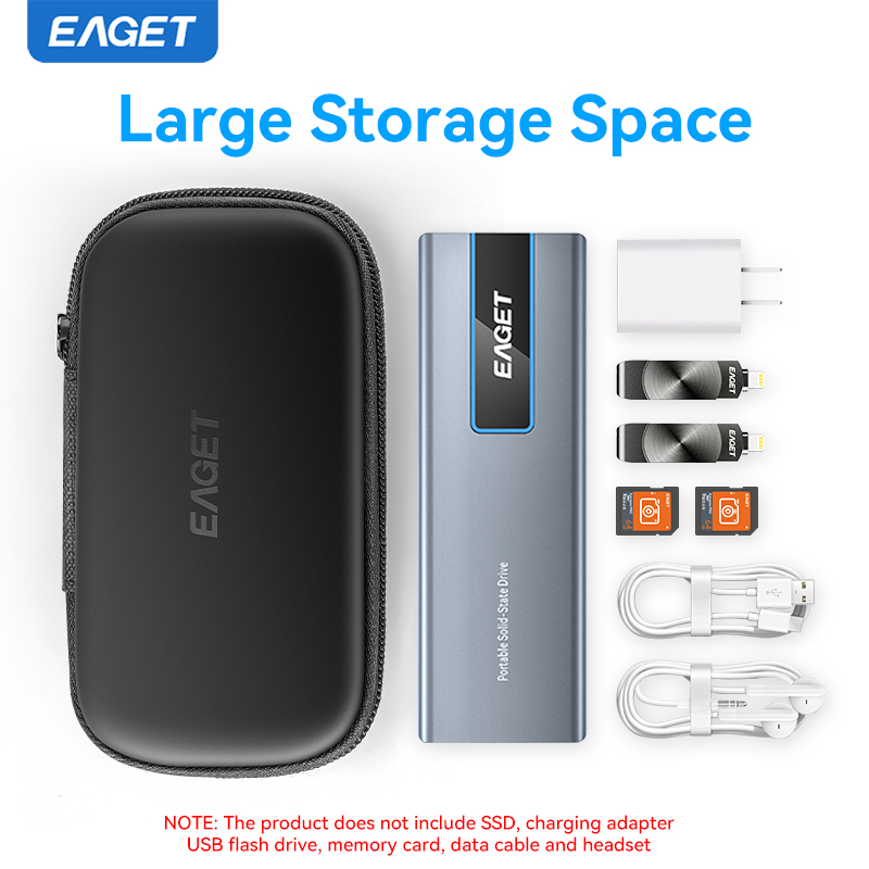 Eaget SSD Box Bag Case Portabl - Portable Ssd Enclosure reseña y precio
