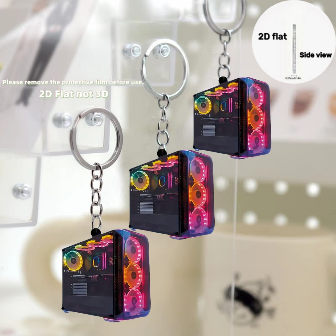 RGB Computer Host Pendant Keyc - Tech Girl Accessories reseña y precio
