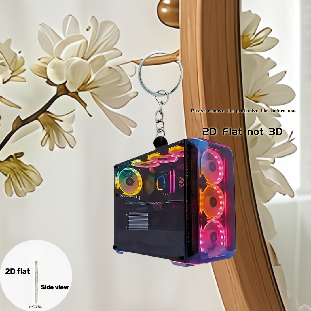 RGB Computer Host Pendant Keyc - Tech Girl Accessories reseña y precio