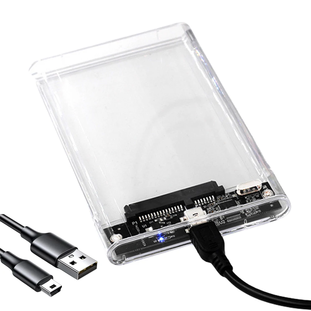 2.5 Inch HDD/SSD Case Transpar - Portable Ssd Enclosure reseña y precio