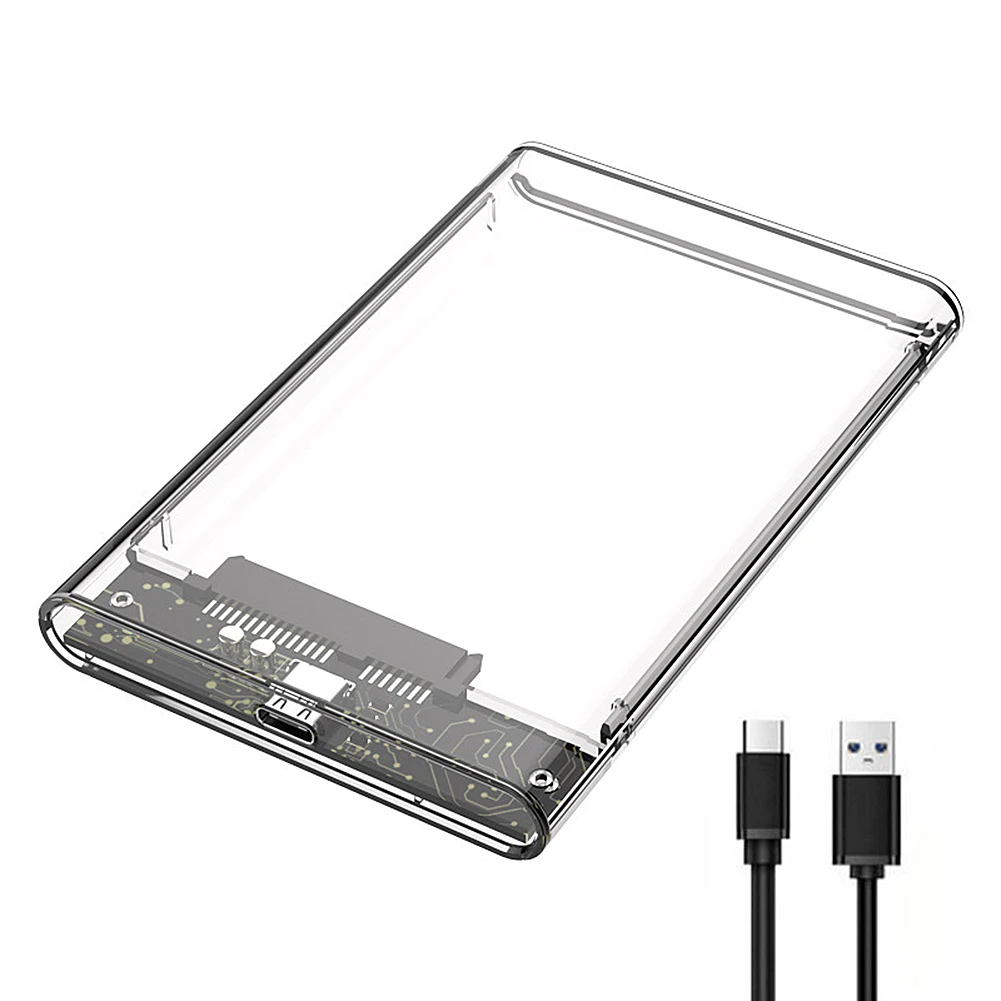 2.5 Inch HDD/SSD Case Transpar - Portable Ssd Enclosure reseña y precio